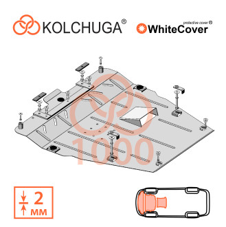Захист двигуна Toyota Camry 2017- Kolchuga WhiteCover (4.1000)