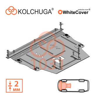 Захист двигуна Ford Kuga 2019- Kolchuga WhiteCover (4.1031)