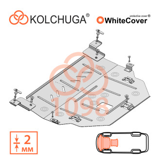 Захист двигуна Peugeot 2008 2020- Kolchuga WhiteCover (4.1098)