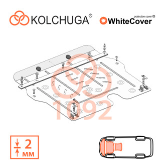 Захист двигуна MG Hs 2019- Kolchuga WhiteCover (4.1092)