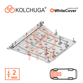 Захист двигуна Nissan Juke 2019- Kolchuga WhiteCover (4.1116)