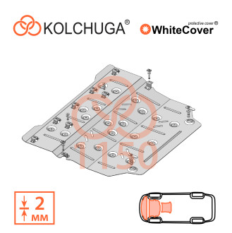 Захист двигуна Toyota Yaris Cross 2022- Kolchuga WhiteCover (4.1150)