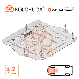 Захист двигуна Toyota Rav 4 2018- Kolchuga WhiteCover (4.1176)