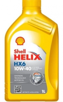 Моторна олива  Helix HX6 Shell 10W-40