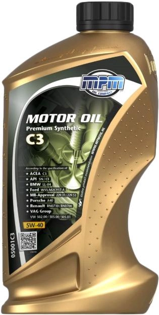 Моторна олива  Motoroil Premium Synthetic MPM 5W-40