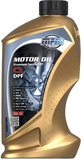 Моторна олива  Motoroil Premium Synthetic DPF MPM 5W-30