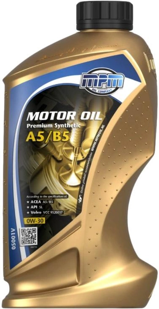 Моторна олива  Motoroil Premium Synthetic MPM 0W-30