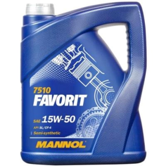 Моторна олива  FAVORIT Mannol 15W-50