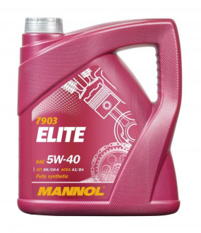 Моторна олива  ELITE Mannol 5W-40