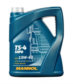 Моторна олива  TS-4 EXTRA SHPD Mannol 15W-40