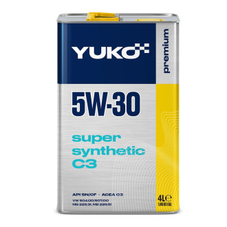 Моторна олива  SUPER SYNTHETIC C3 YUKO 5W-30