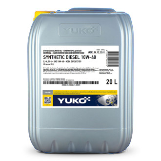 Моторна олива  SYNTHETIC DIESEL  YUKO 10W-40