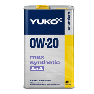 Моторна олива  MAX SYNTHETIC A&A YUKO 0W-20