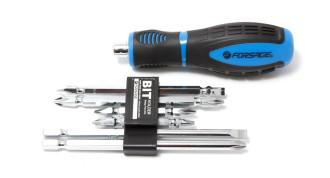 FORSAGE Викрутка-тримач переставна з комплектом біт (L65мм PH1-5mm, PH2-6mm, L110мм PH1-5mm, PH2-PH2mm, L127, PH2, 6mm) 7 предметів на блістері Forsage F-2074B