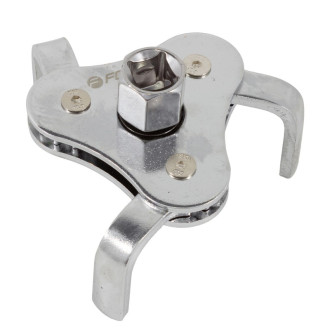 FORSAGE Знімач масляного фільтра "краб" з "плоским захопленням" 3/8"+адаптер 3/8"Мх1/2F (діаметр 40-102мм) F-61904A