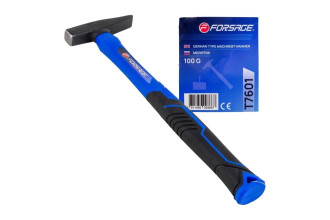 FORSAGE Молоток слюсарний з фібергласовою ручкою і гумовою протиковзкою накладкою (100г) FORSAGE F-T7601