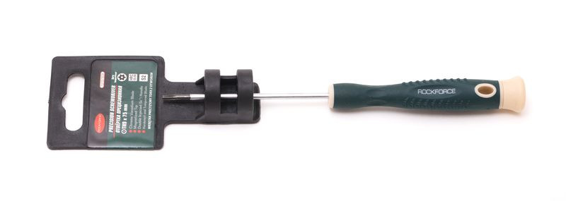 ROCKFORCE Викрутка TORX з отвором ювелірна T9Hх75мм ROCKFORCE RF-73707509