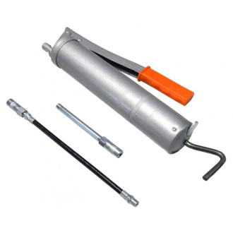 ROCKFORCE Шприц ручний для нагнітання густого мастила 400мл, в комплекті з жорстким та гнучким наконечниками ROCKFORCE RF-KCG-451