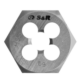 Плашка гексогональна S&R M4x0,7 мм