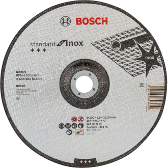 Bosch Коло відрізне по нержавіючій сталі Bosch Standard for Inox 230x22.3 мм