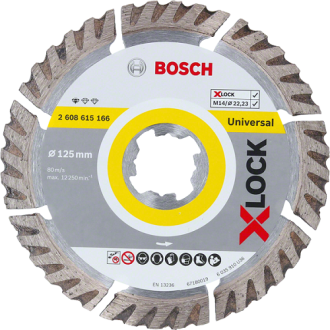 Bosch Диск алмазний відрізний Bosch X-Lock Standart for Universal 125x2x22.2