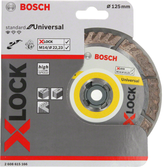 Диск алмазний відрізний Bosch X-Lock Standart for Universal 125x2x22.2