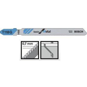 Пильне полотно Bosch Basic для Metal T 118 G 5шт