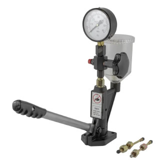 FORSAGE Стенд для перевірки дизельних форсунок з калібрувальним ручним насосом, манометром і різьбовими адаптерами-перехідниками (М12хМ12, М12хМ14) Forsage F-905G13