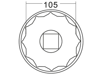 Головка ступична 105мм 12гр. IVECO