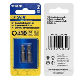 Біти S&R Torx27 x 25 мм 2 шт