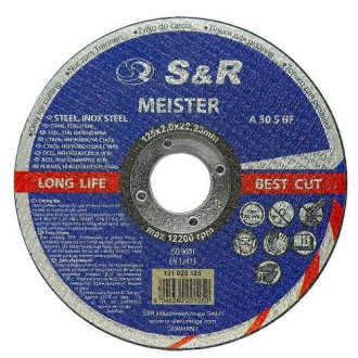 S&R Коло відрізне по металу S&R Meister A 30 S BF 125x2,0x22,2