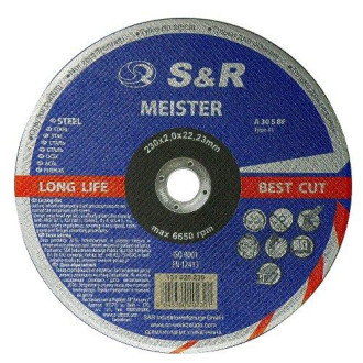 Коло відрізне по металу S&R Meister A 30 S BF 230x2,0x22,2