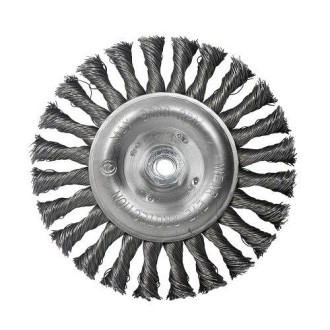 S&R Щітка дискова S&R, сталевий плетений дріт 150, ворс 0,5 мм
