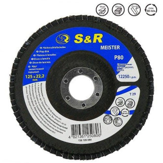 S&R Коло зачистне пелюсткове S&R Meister 125x22.2, Z80