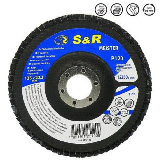 S&R Коло зачистне пелюсткове S&R Meister 125x22.2, Z120