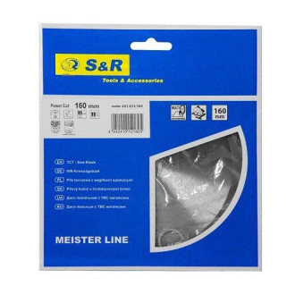 Диск пильний S&R Meister Power Cut 160x20(16)x2,6 мм