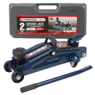 FORSAGE Домкрат підкатний 2т (h min 140мм, h max 340мм, вага 10кг) з ручкою, що обертається 180°, в кейсі