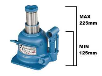 Домкрат телескопічний 10т 125-225 мм професійний низькопрофільний  