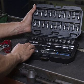 Набір інструментів, 46 шт., 1/4" HOEGERT 1 - 40 (HT1R216)