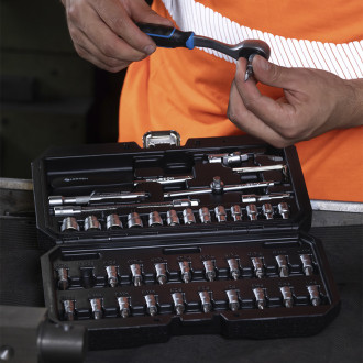 Набір інструментів, 46 шт., 1/4" HOEGERT 1 - 40 (HT1R216)