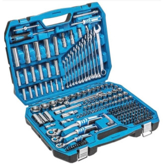 Набір інструментів, 222 шт., 1/2", 3/8" 1/4" HOEGERT 222 (HT1R444)