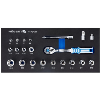 Набір інструментів з трищіткою, 22 шт. EVA HOEGERT 21 (HT7G127)