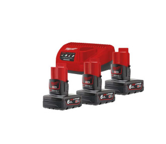 Акумулятор Li-Ion Енергокомплект M12 NRG-603 (3x 6,0 Ач) MILWAUKEE