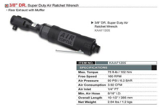 Кутовий пневмогайковерт (пневмоТріскачка) 3/8" TOPTUL 102N/m 160об/хв KAAF1205