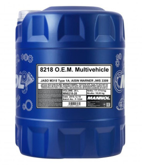 Mannol 8218 O.E.M. Multivehicle JWS 3309