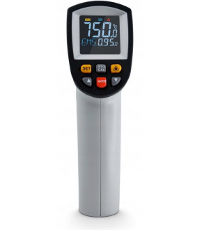 Безконтактний інфрачервоний термометр (пірометр) цв дисплей, -50-750°C, 12:1, EMS=0,1-1 BENETECH GT750