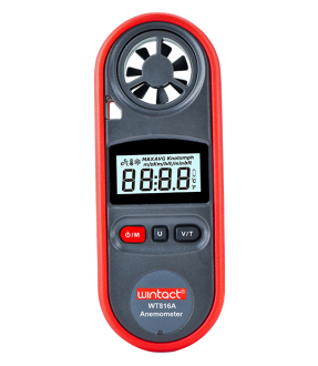 Анемометр 0,7-30м/с, -10-45°C WINTACT WT816A