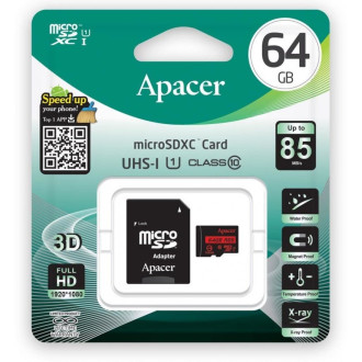 Карта пам'яті Apacer 64Gb Class 10