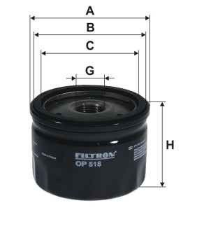 Фільтр масляний Filtron OP518