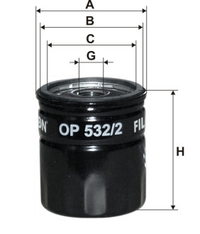 Фільтр масляний Filtron OP5322